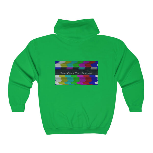 Unisex Glitchy TV Zip Hoodie - Image 11