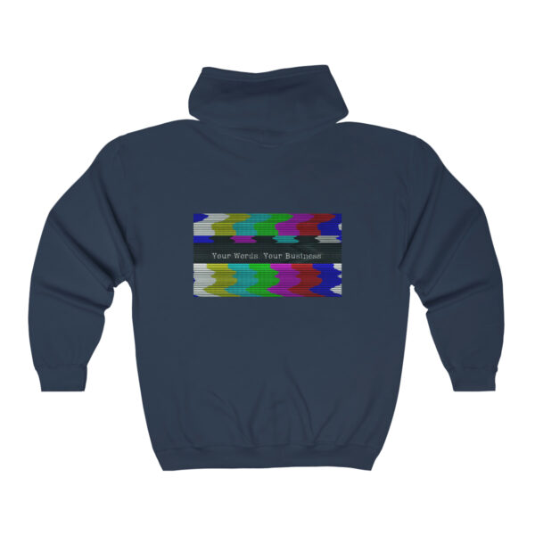 Unisex Glitchy TV Zip Hoodie - Image 15