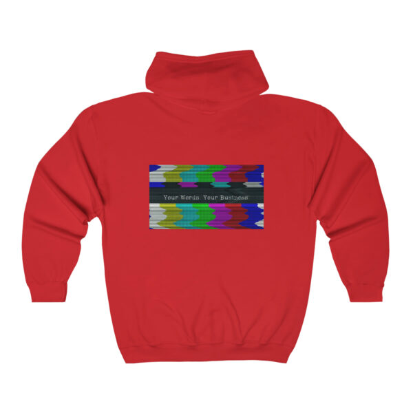 Unisex Glitchy TV Zip Hoodie - Image 19