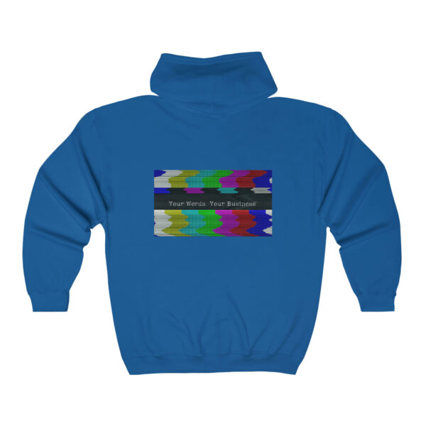 Unisex Glitchy TV Zip Hoodie - Image 13