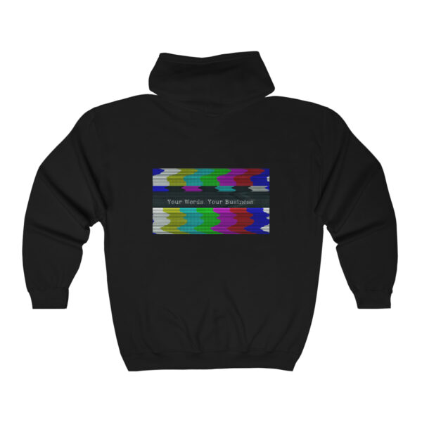 Unisex Glitchy TV Zip Hoodie - Image 7