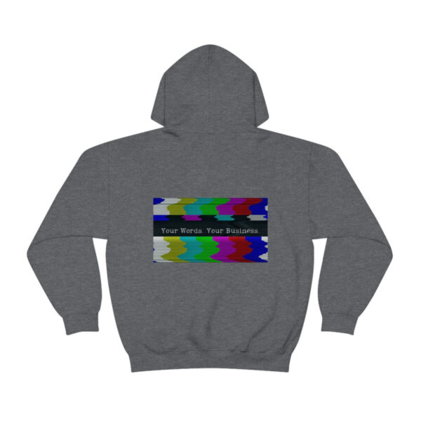 Unisex Logo/Glitchy TV Hoodie - Image 2