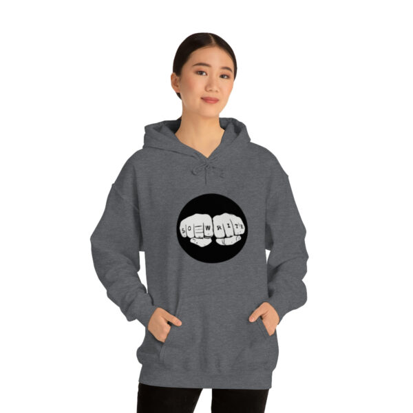 Unisex Logo/Glitchy TV Hoodie - Image 3