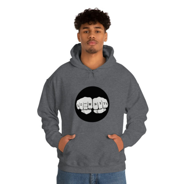 Unisex Logo/Glitchy TV Hoodie - Image 4