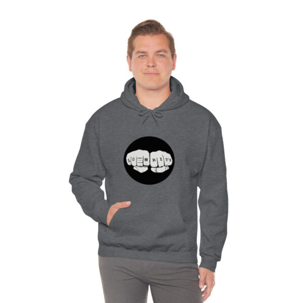 Unisex Logo/Glitchy TV Hoodie - Image 6