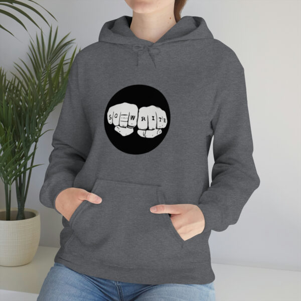 Unisex Logo/Glitchy TV Hoodie - Image 7