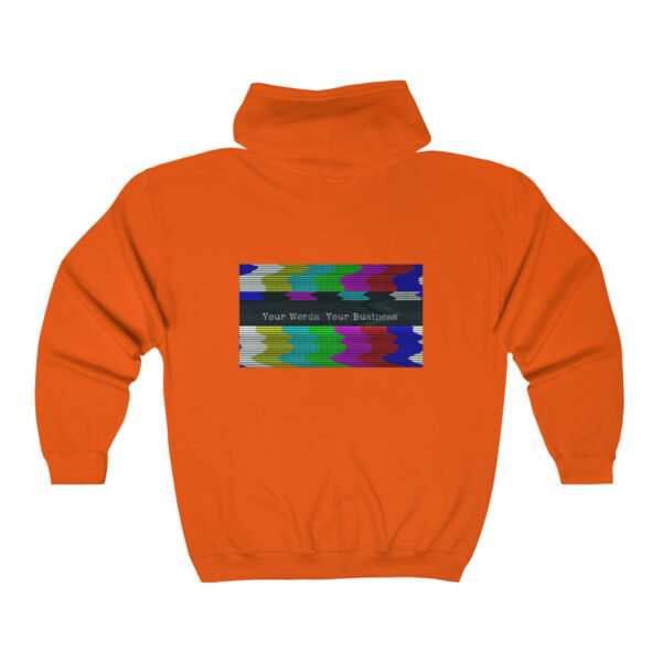 Unisex Glitchy TV Zip Hoodie