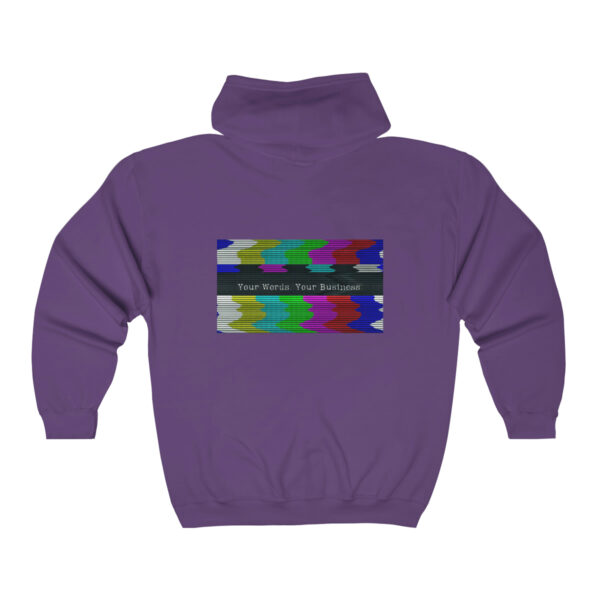 Unisex Glitchy TV Zip Hoodie - Image 17