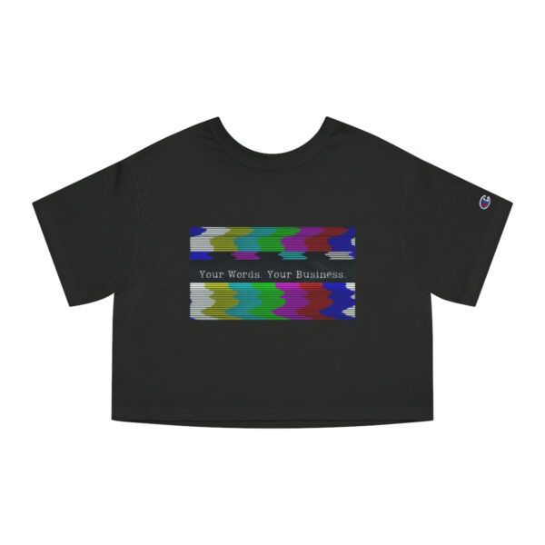 Glitchy TV Cropped Tee - Image 4