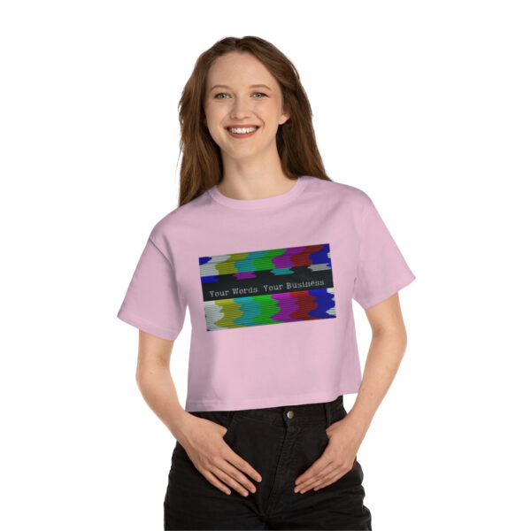 Glitchy TV Cropped Tee - Image 12