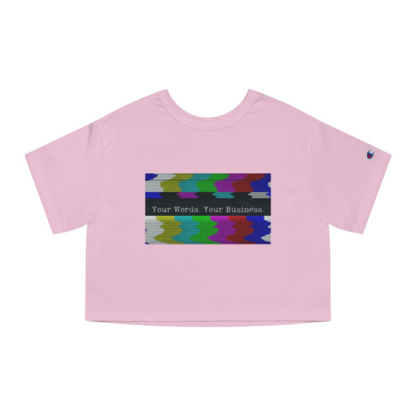 Glitchy TV Cropped Tee - Image 10