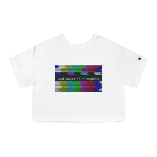 Glitchy TV Cropped Tee