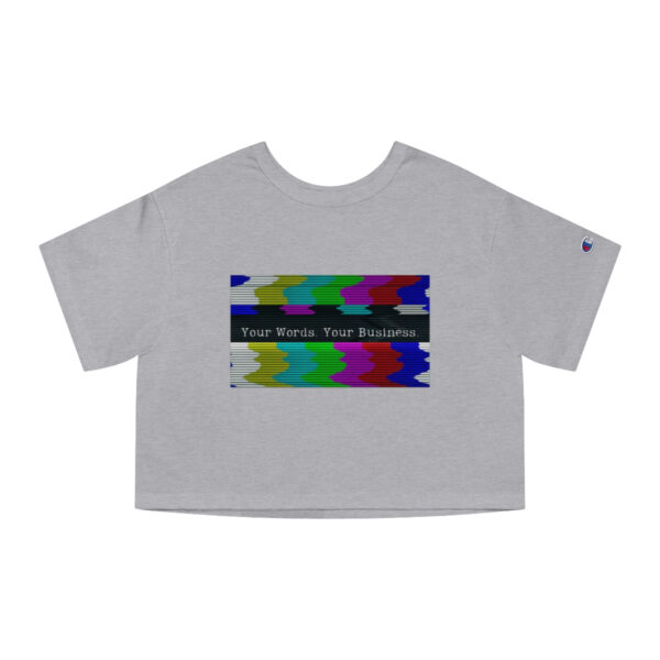 Glitchy TV Cropped Tee - Image 7